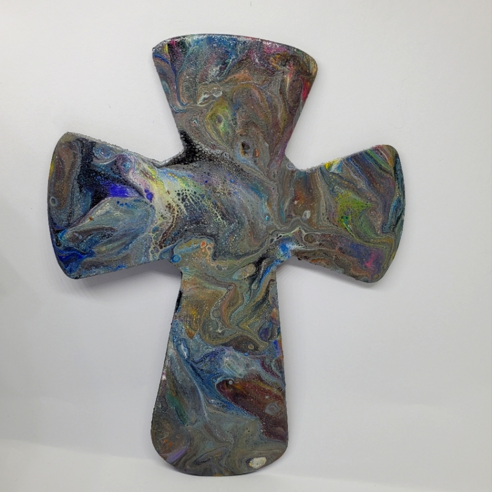 Handpainted Wooden Cross